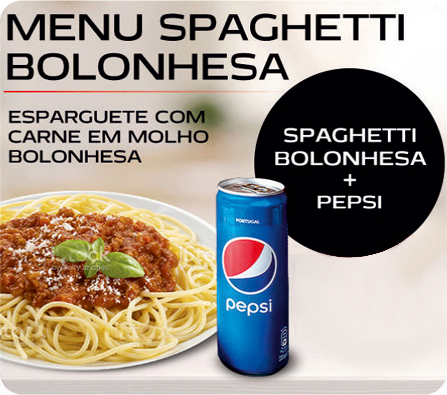 Menu Spaghetti Bolonhesa